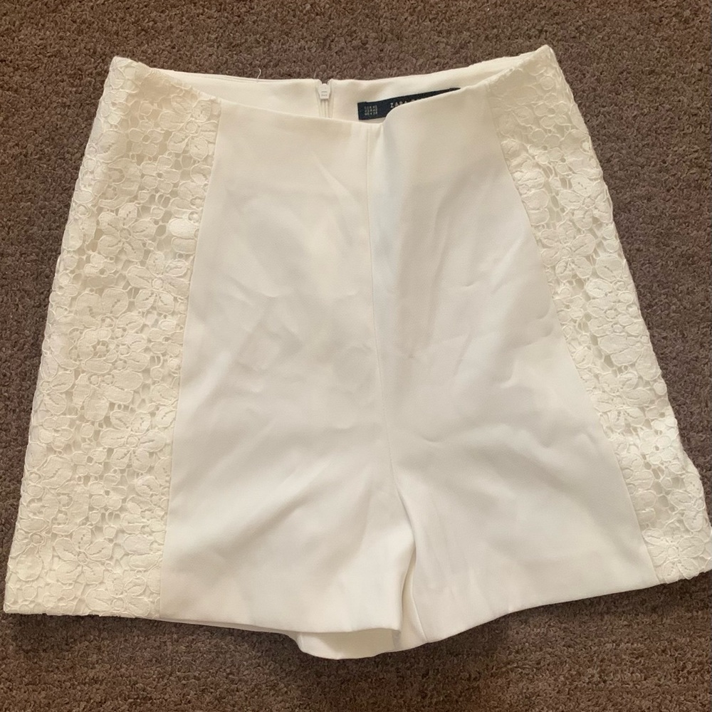Zara White Shorts Summer Collection